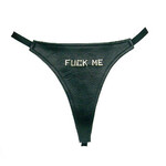 Kookie INTL Black Leather G-String with ID