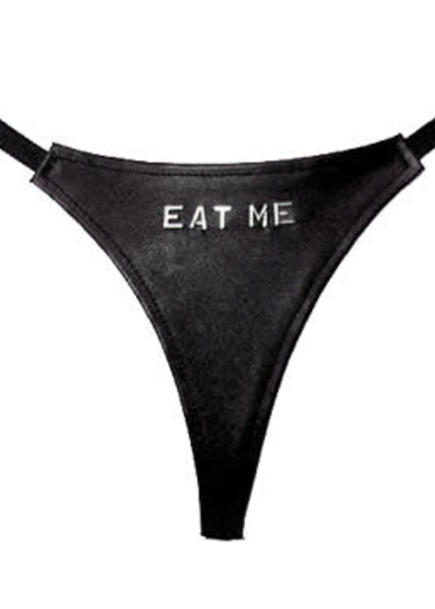 Kookie INTL Black Leather G-String with ID
