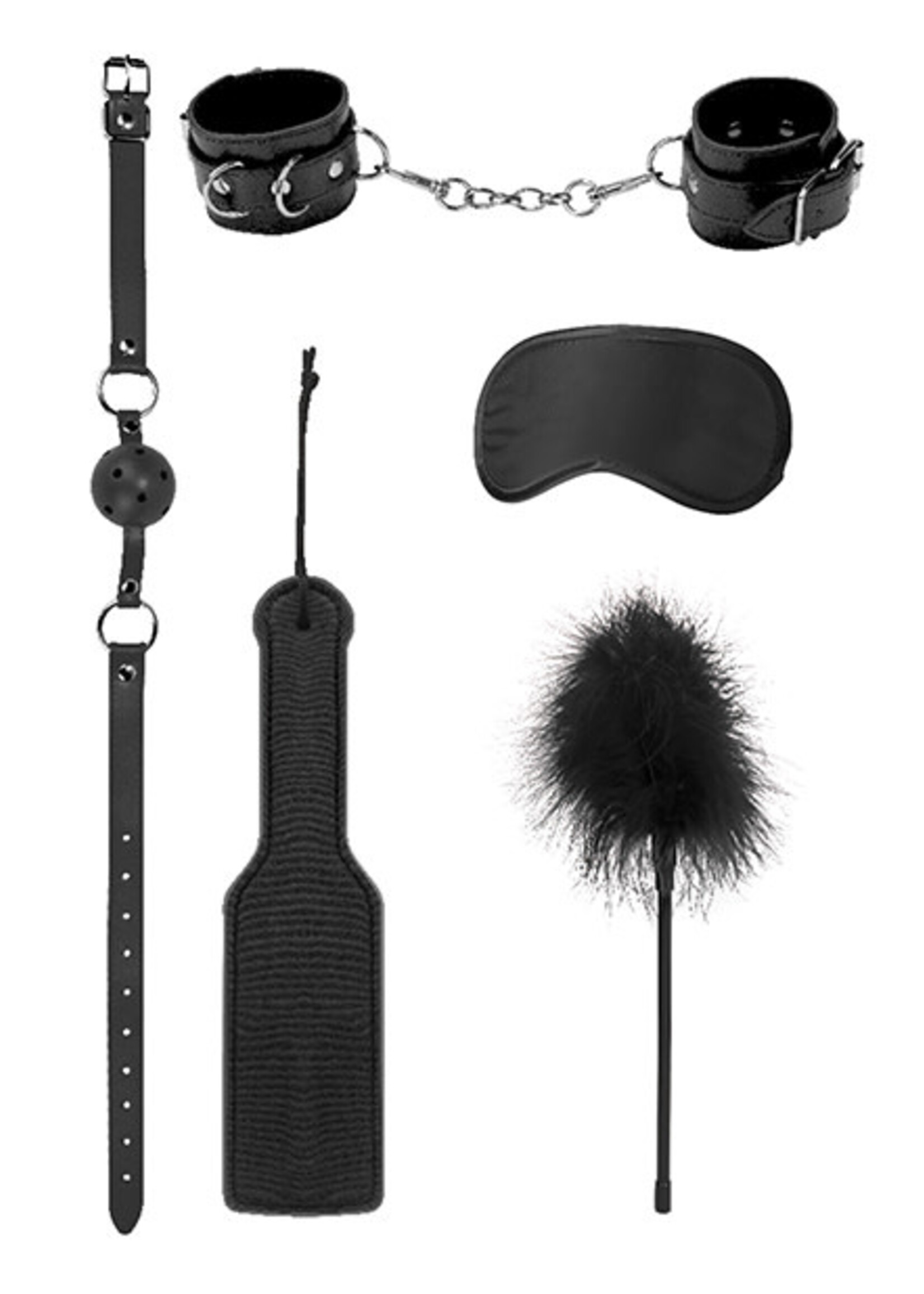 Shots Ouch! Shots Ouch Introductory Bondage Kit #4 - Black