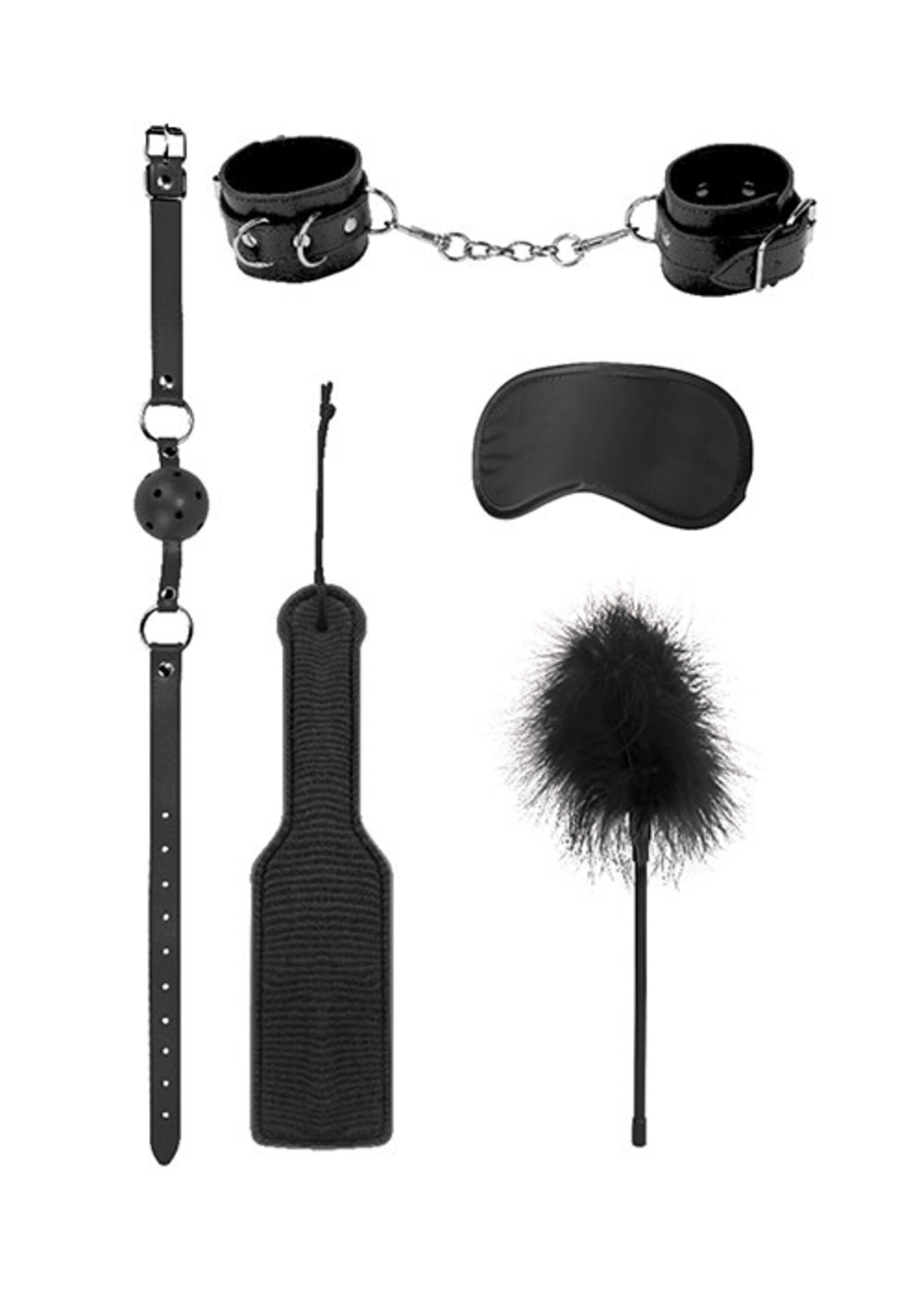 Shots Ouch! Shots Ouch Introductory Bondage Kit #4 - Black