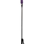 Rouge Garments Rouge Fifty Times Hotter Long Riding Crop Slim Tip 24in - Purple