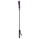 Rouge Garments Rouge Fifty Times Hotter Long Riding Crop Slim Tip 24in - Purple