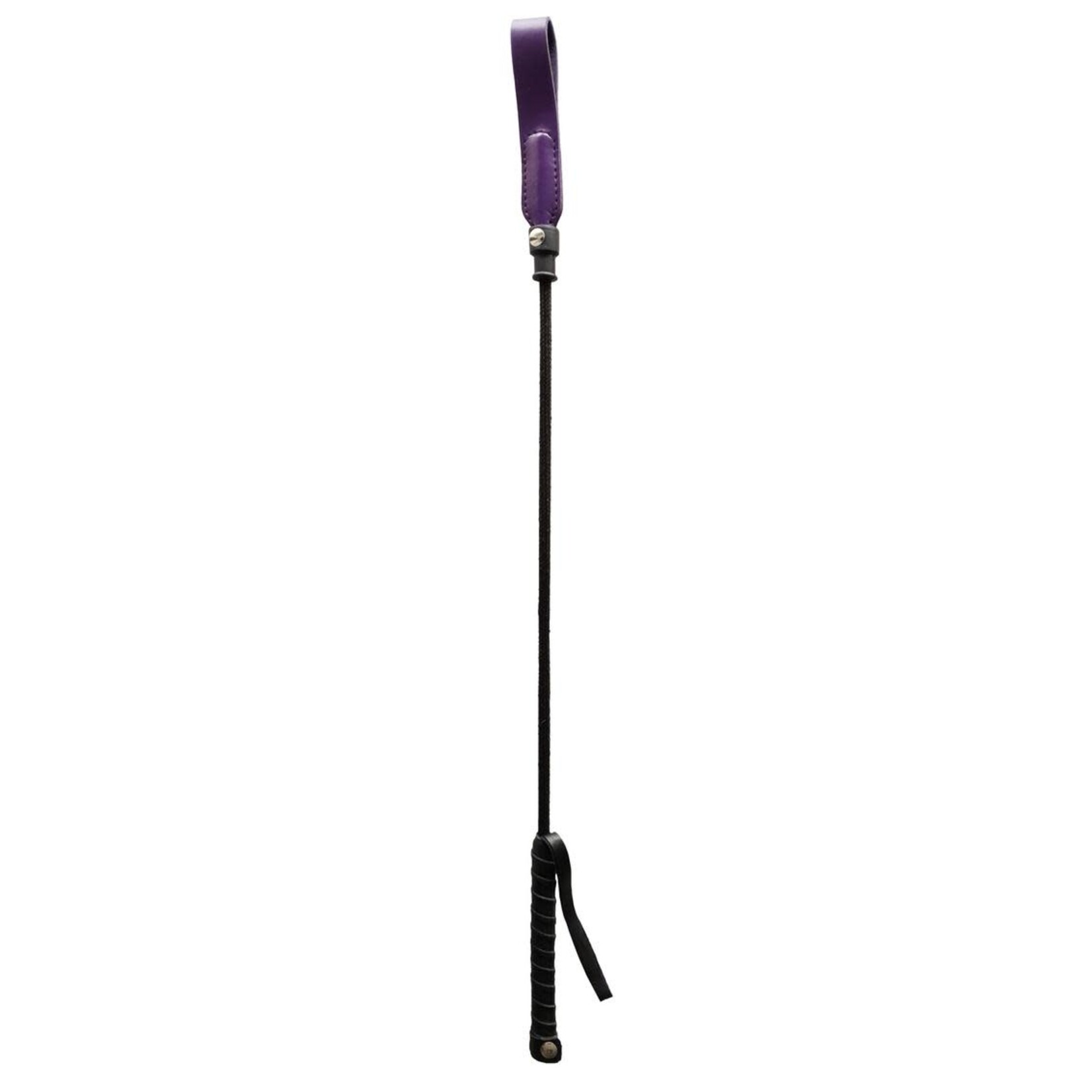 Rouge Garments Rouge Fifty Times Hotter Long Riding Crop Slim Tip 24in - Purple