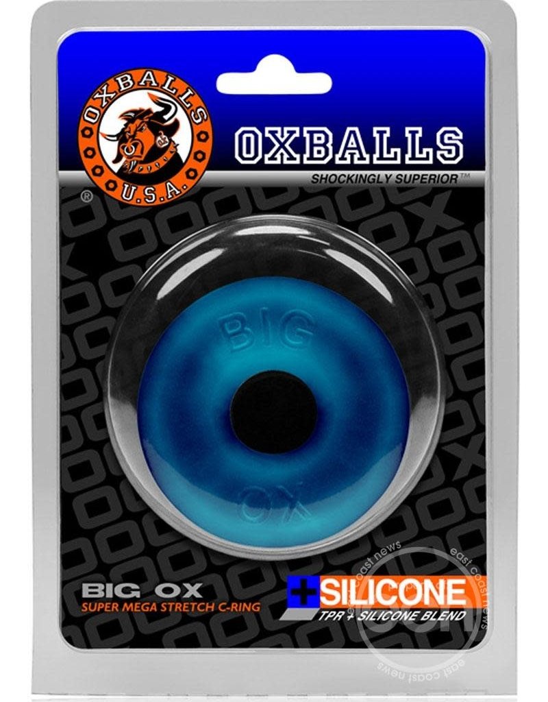 Oxballs Oxballs Big Ox Super Mega Stretch Silicone Cock Ring - Blue