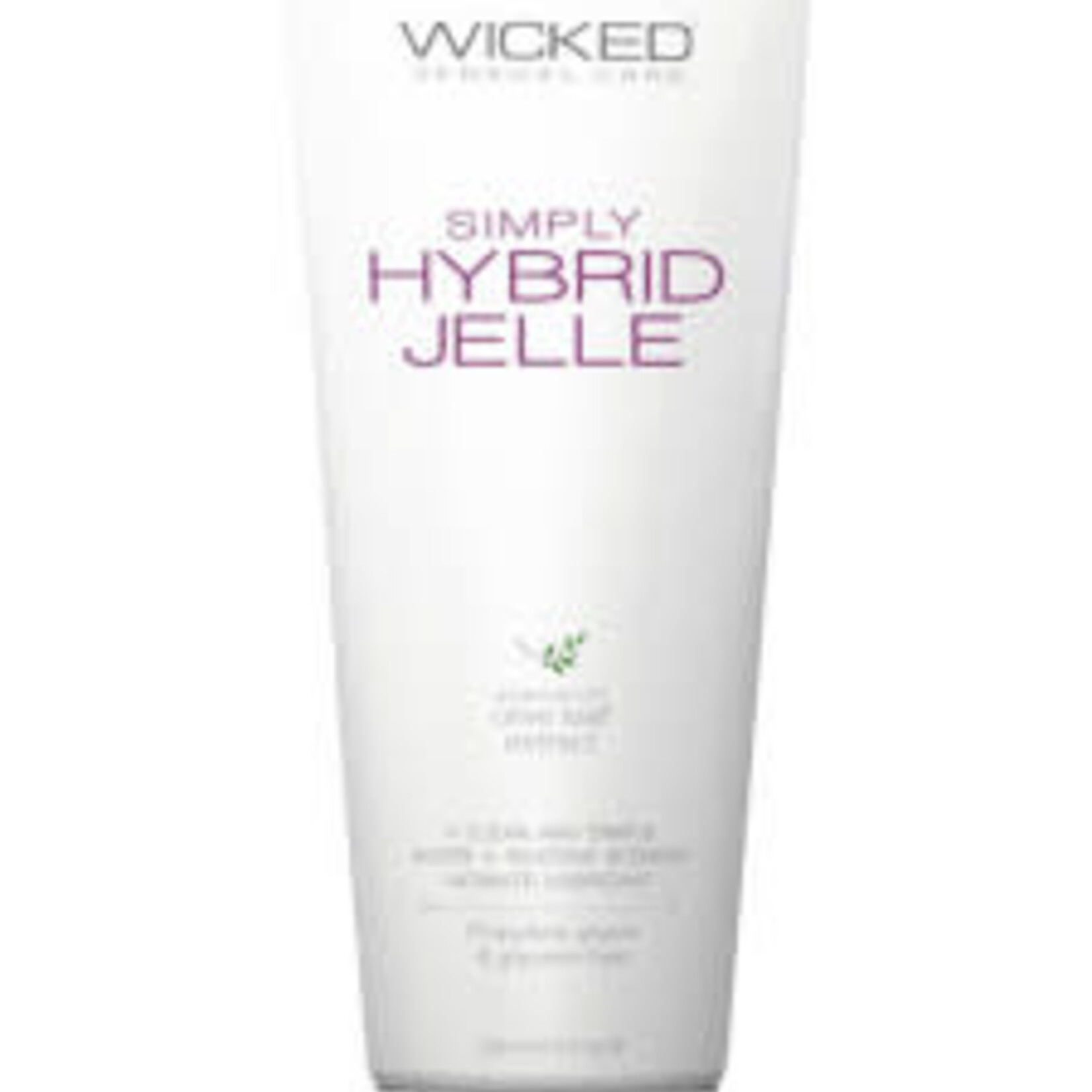 Wicked Sensual Care Simply Hybrid Jelle Fragrance Free Lube 4oz 120ml