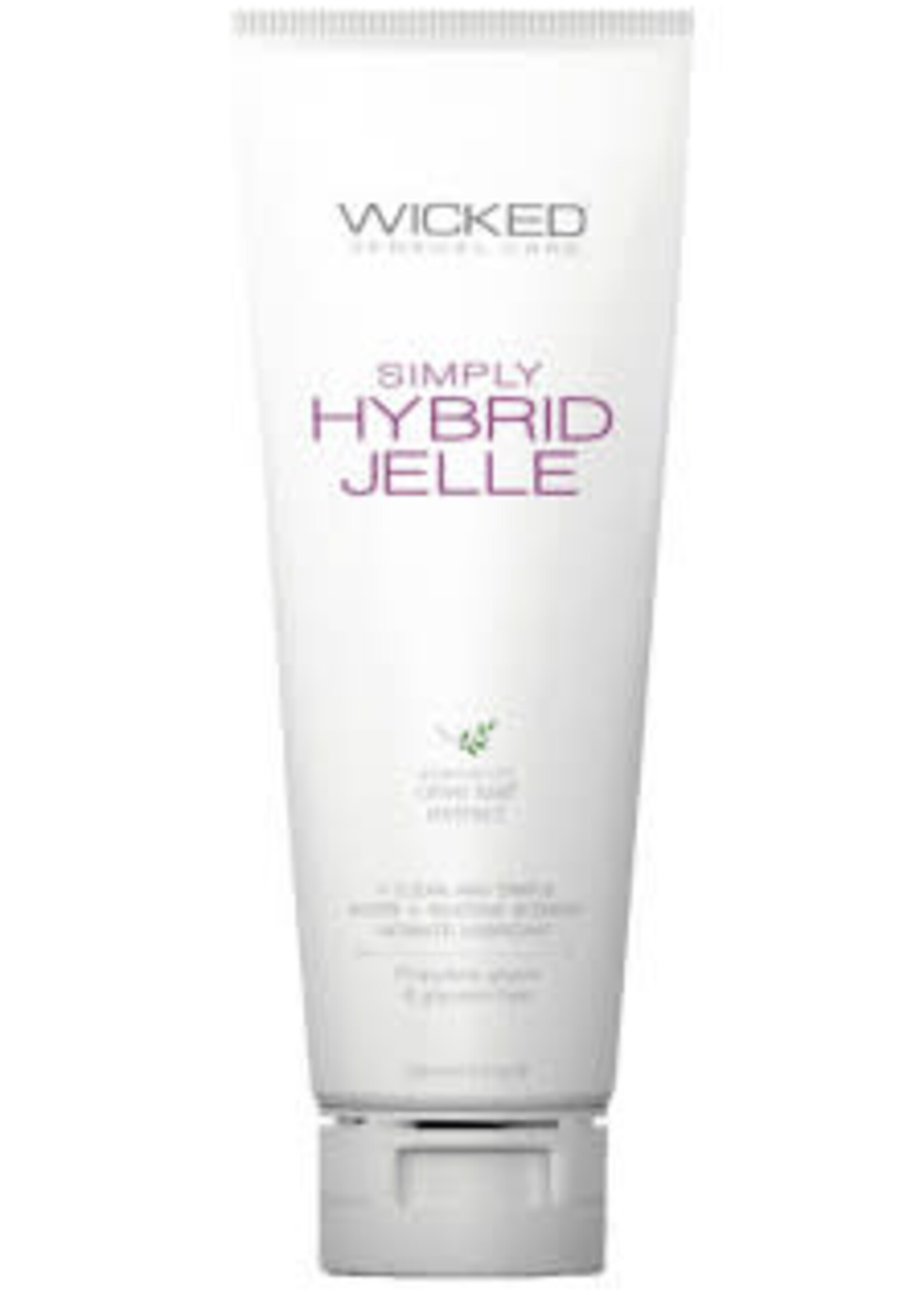 Wicked Sensual Care Simply Hybrid Jelle Fragrance Free Lube 4oz 120ml