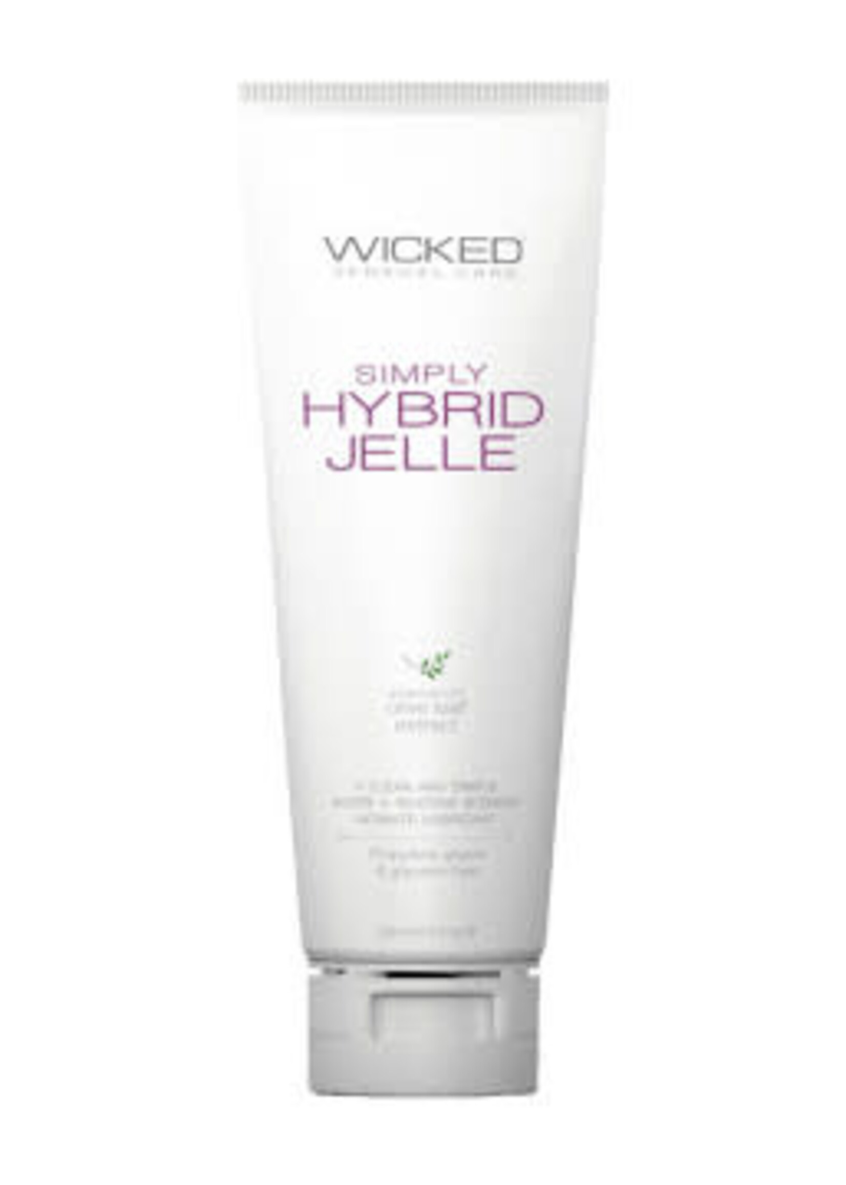 Wicked Sensual Care Simply Hybrid Jelle Fragrance Free Lube 4oz 120ml