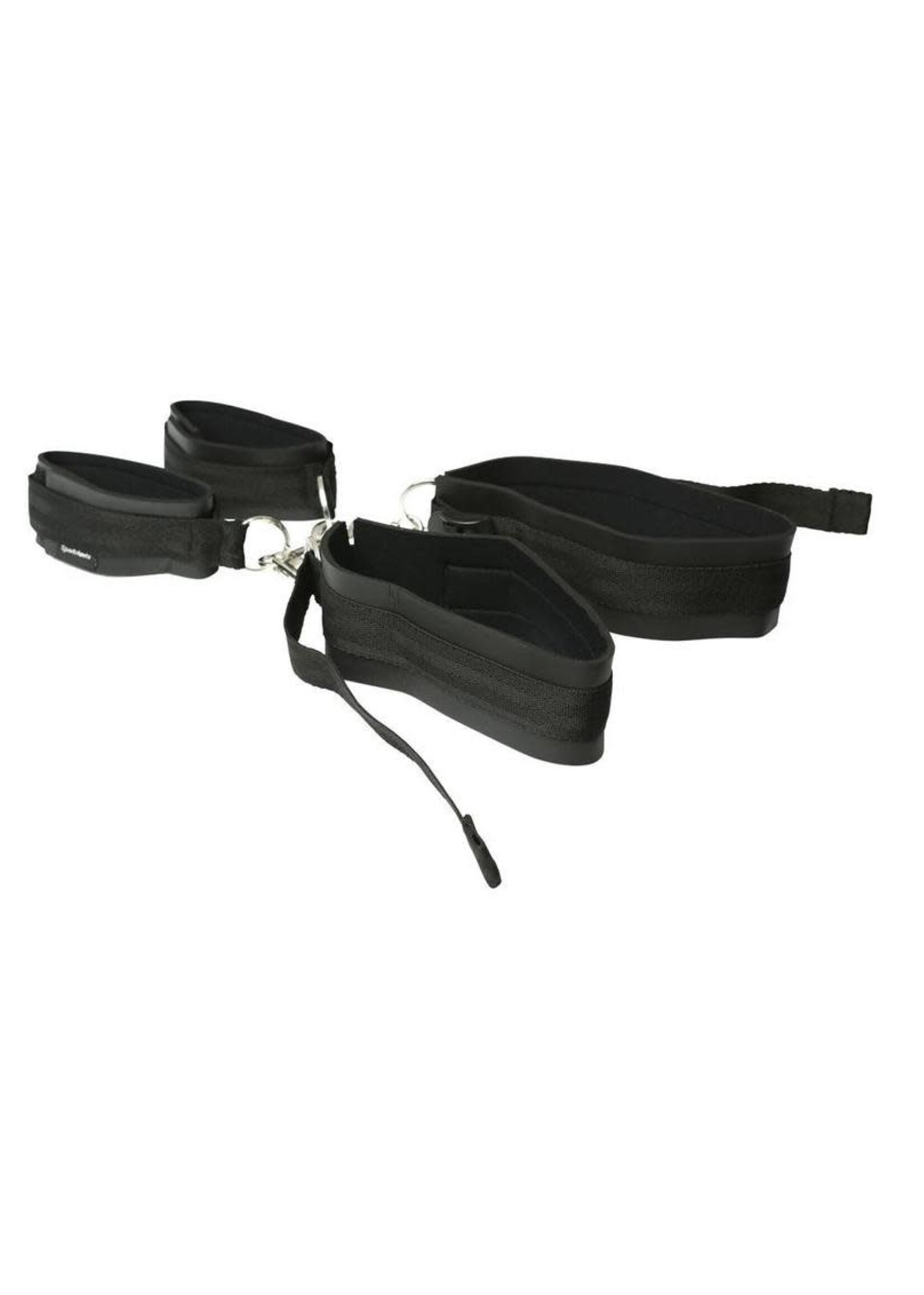 Sportsheets Thigh And Wrist Cuff Set Black