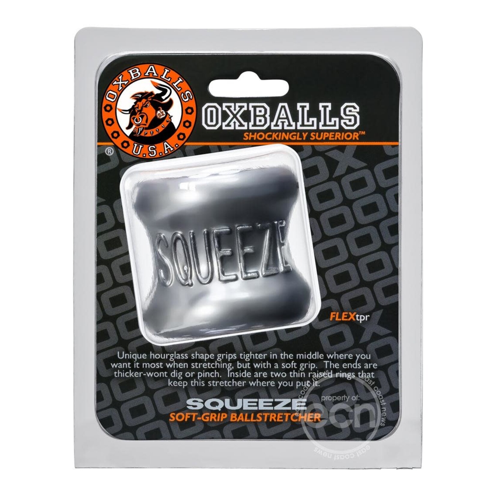 Oxballs Squeeze Soft- Grip Ballstretcher - Steel