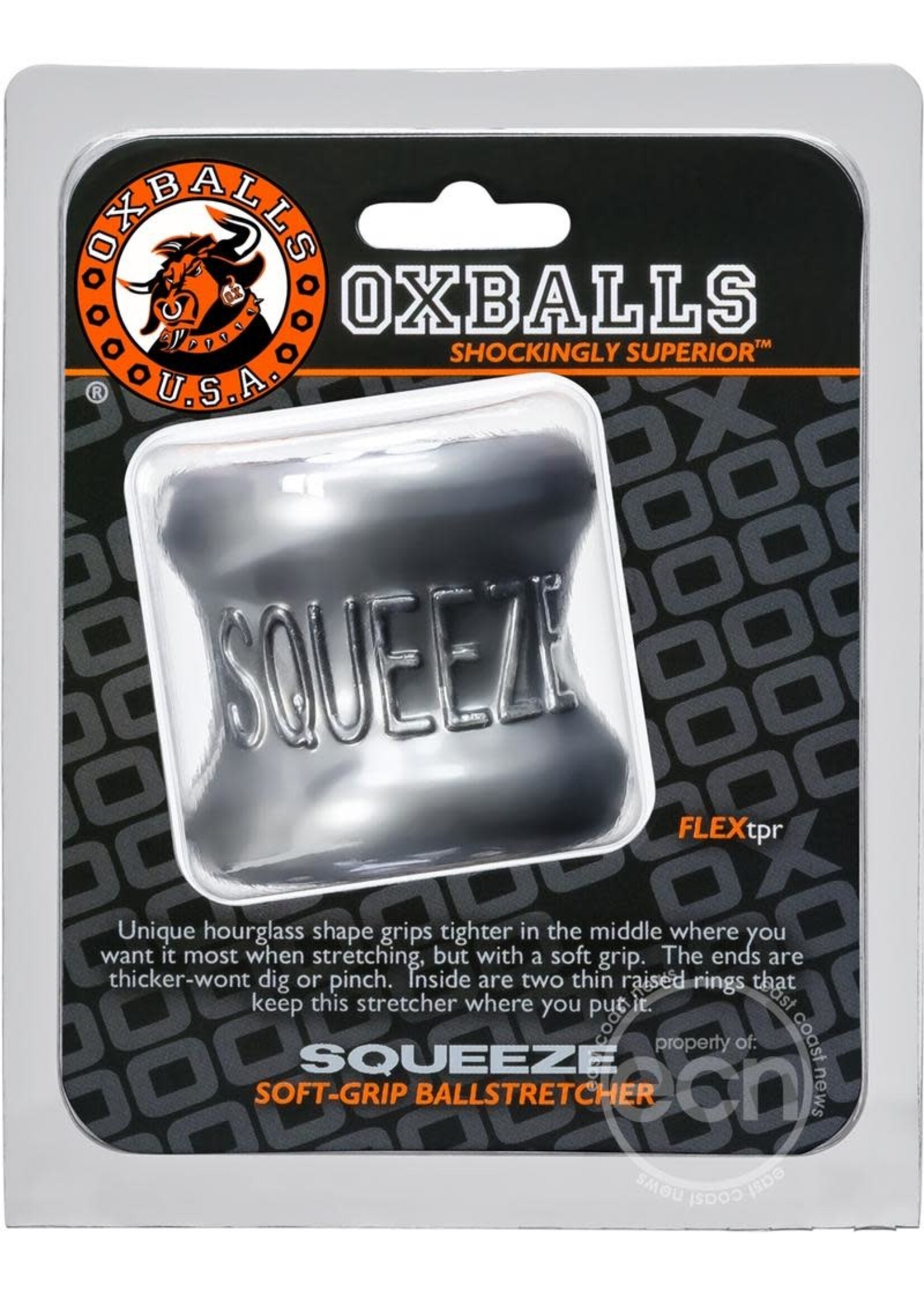 Oxballs Squeeze Soft- Grip Ballstretcher - Steel