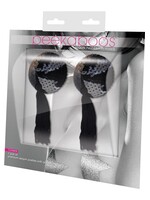 Eye Candy BLACK SEQUIN WITH BLACK TASSEL PASTIES