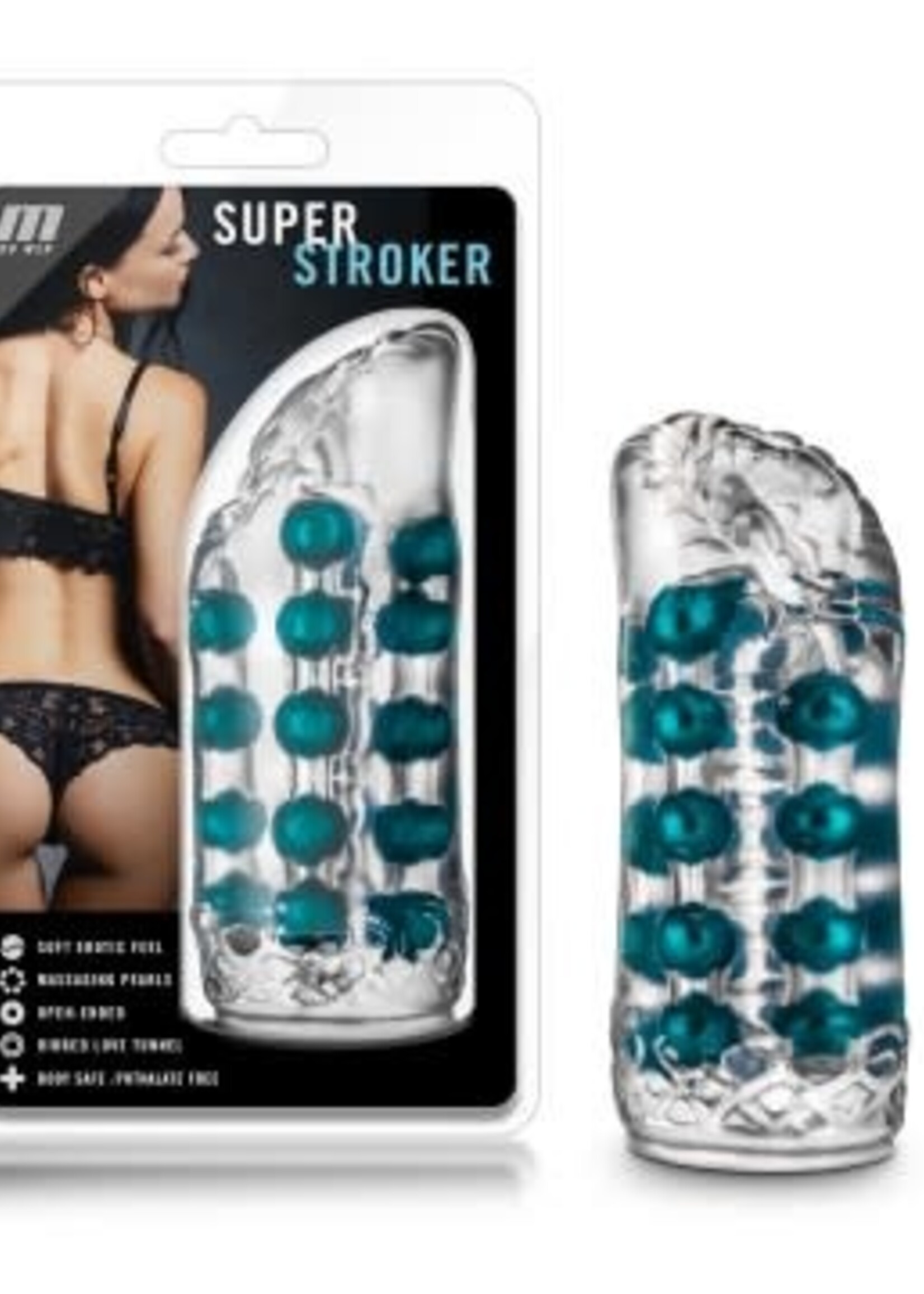 Blush Novelties M for Men Super Stroker - Clear