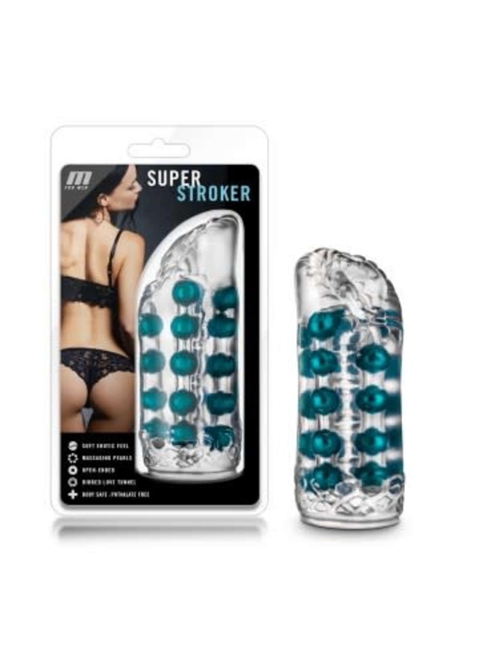 Blush Novelties M for Men Super Stroker - Clear