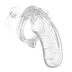 Shots Mancage Shots Man Cage 4.5" Cock Cage w/Plug 11 - Clear