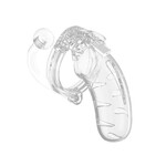 Shots Mancage Shots Man Cage 4.5" Cock Cage w/Plug 11 - Clear
