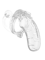 Shots Mancage Shots Man Cage 4.5" Cock Cage w/Plug 11 - Clear