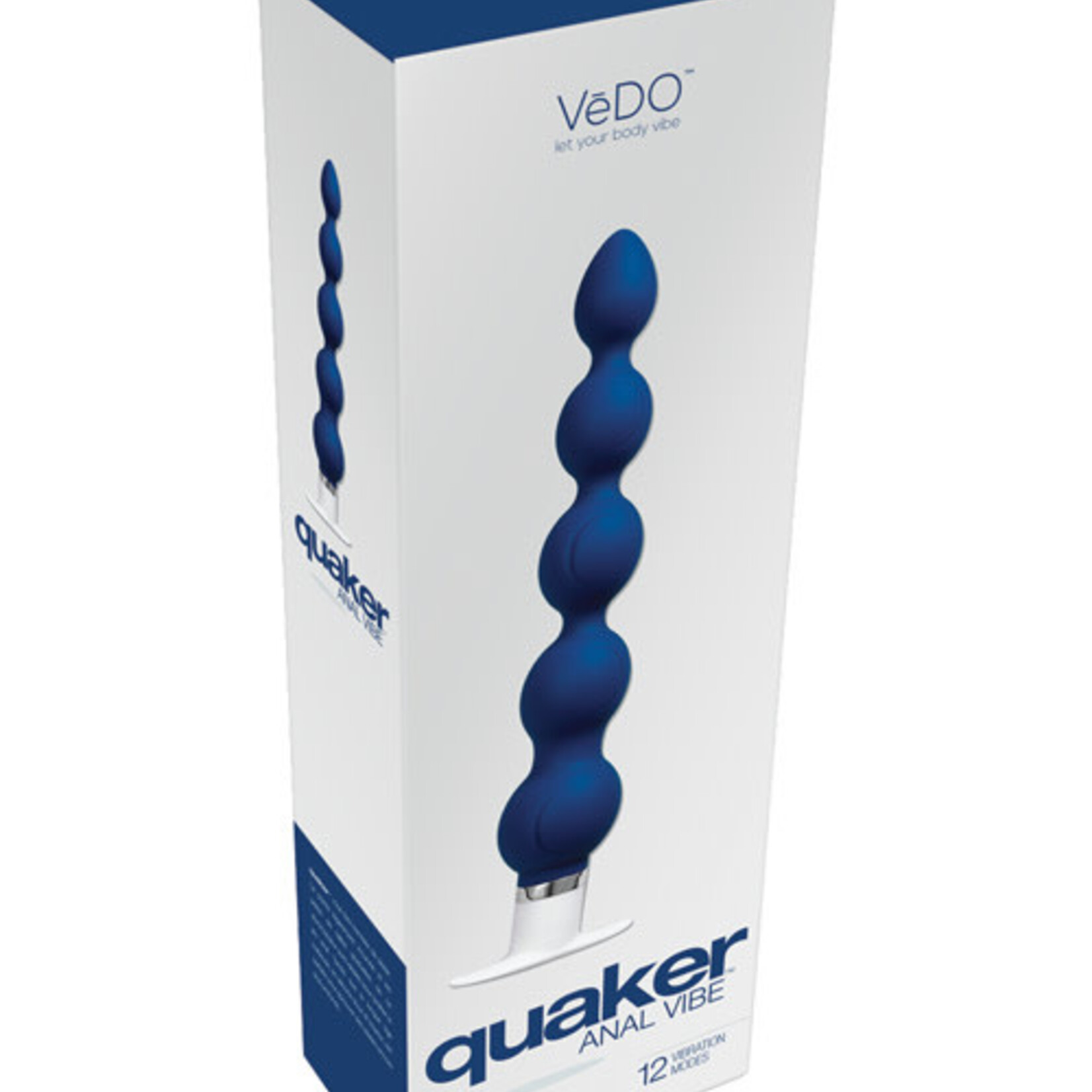 VeDO Vedo Quaker Anal Vibe - Silicone/Midnight Madness