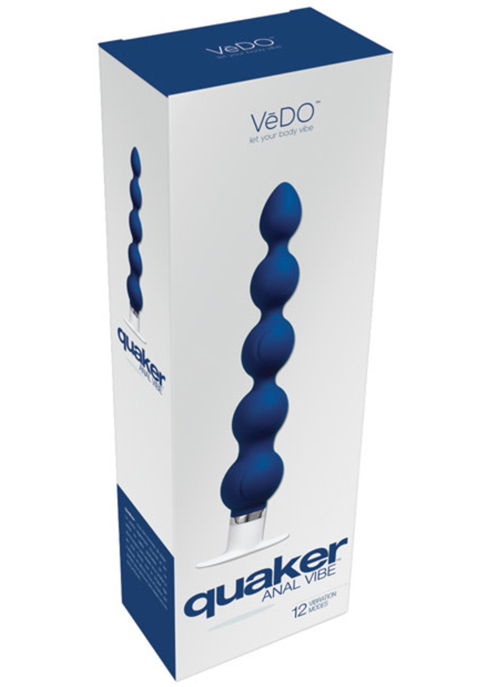 VeDO Vedo Quaker Anal Vibe - Silicone/Midnight Madness