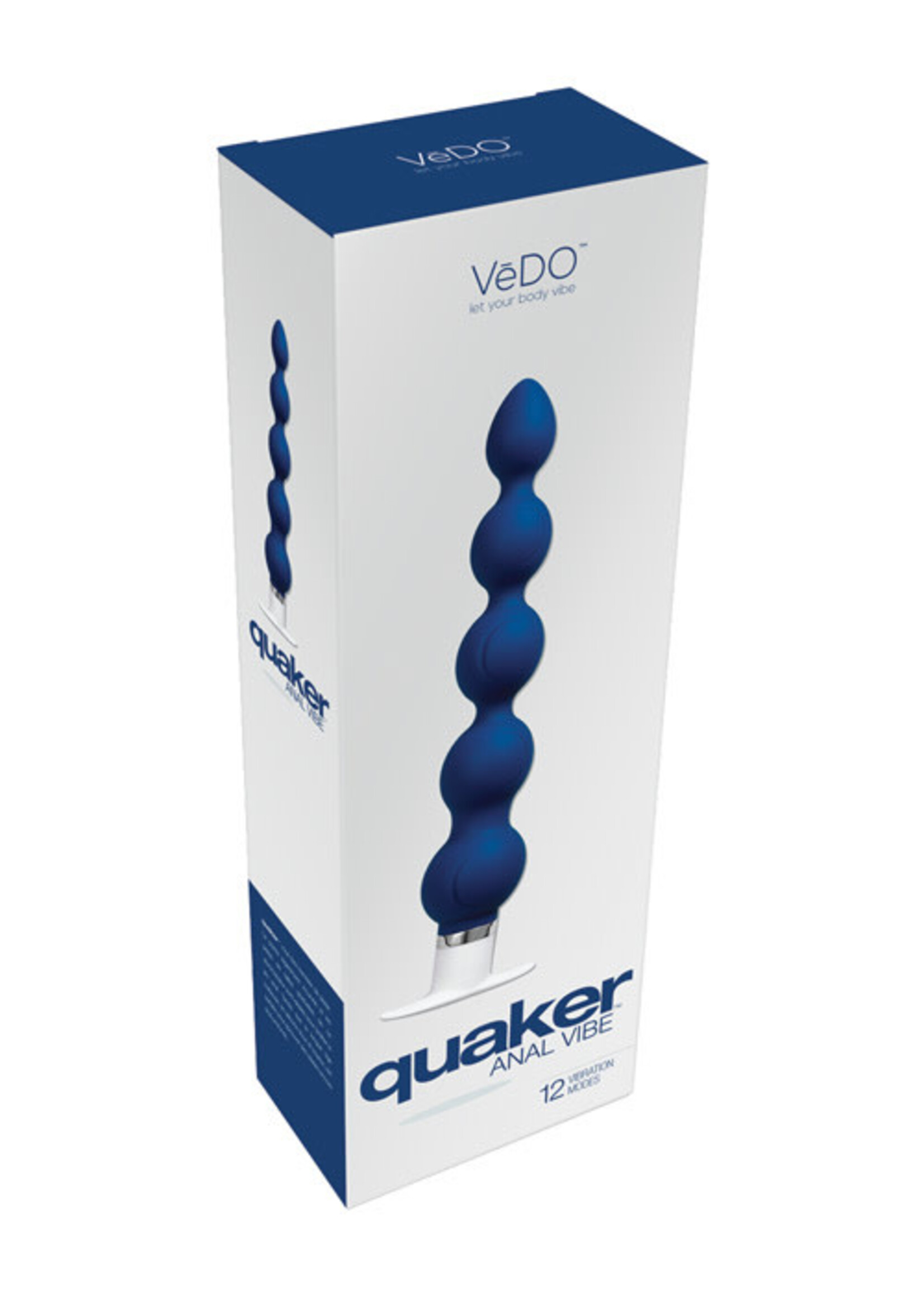 VeDO Vedo Quaker Anal Vibe - Silicone/Midnight Madness