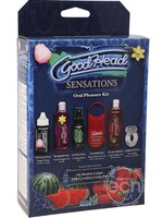 Doc Johnson Goodhead Sensations Oral Pleasure Kit - Assorted Flavors