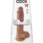 Pipedream King Cock 10" Cock With Balls - Tan