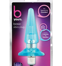 Blush Novelties Blush B Yours Basic Vibro Plug - Blue