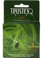 Trustex Trustex Flavored Lubricated Condoms - 3 Pack - Mint