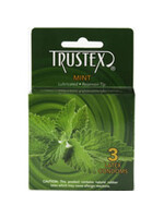 Trustex Trustex Flavored Lubricated Condoms - 3 Pack - Mint