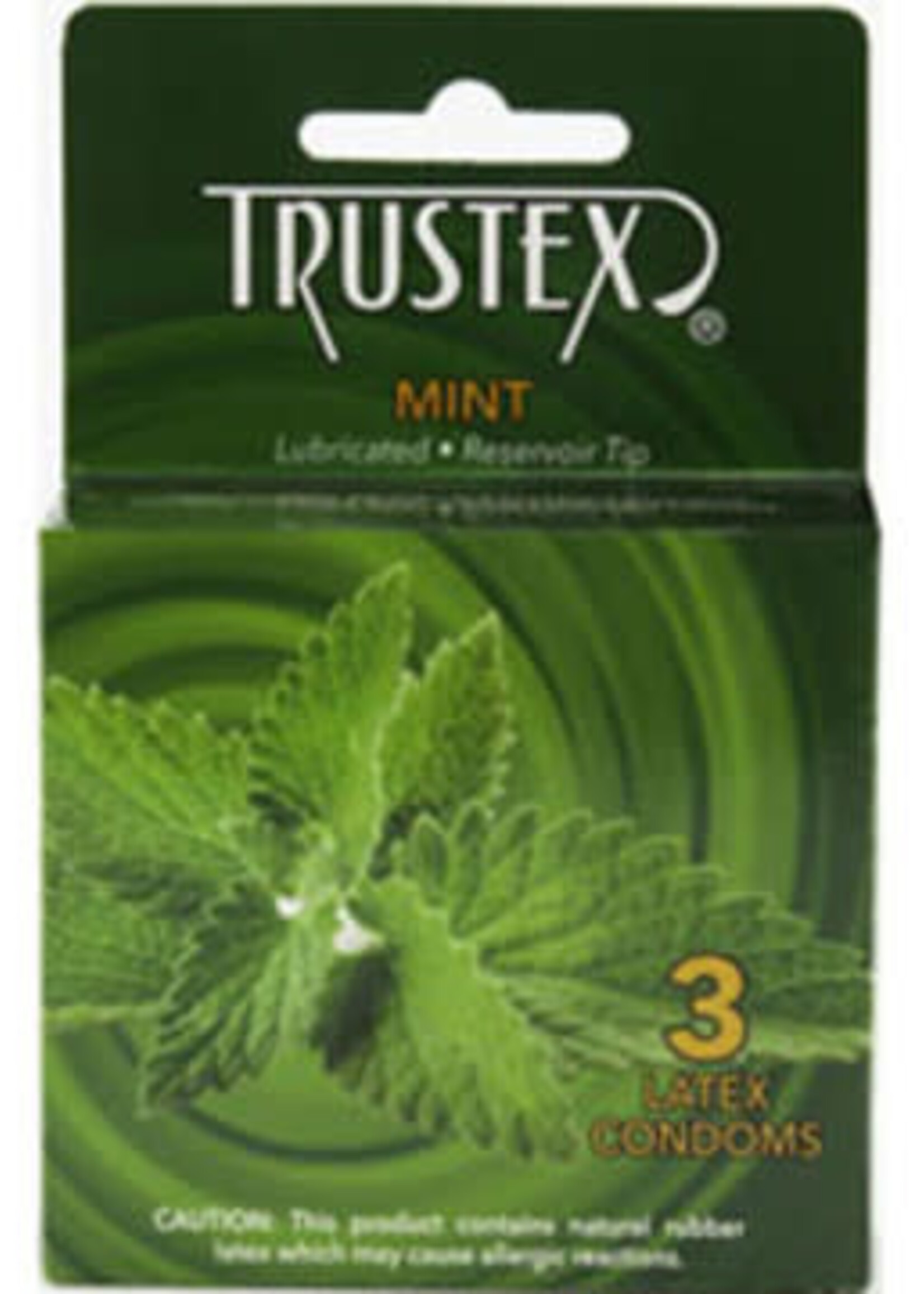 Trustex Trustex Flavored Lubricated Condoms - 3 Pack - Mint