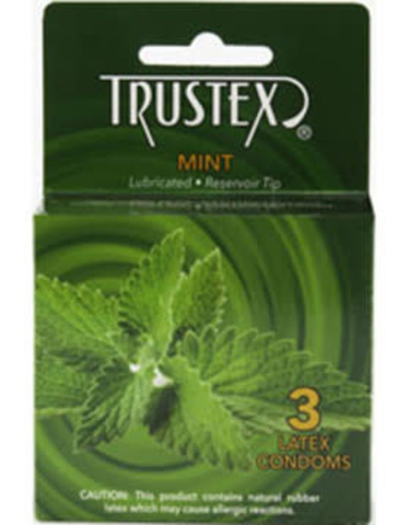 Trustex Trustex Flavored Lubricated Condoms - 3 Pack - Mint