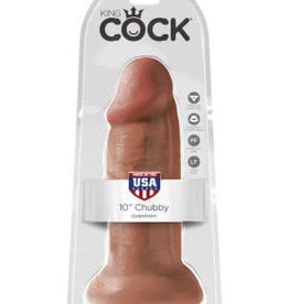 Pipedream King Cock 10" Chubby - Tan