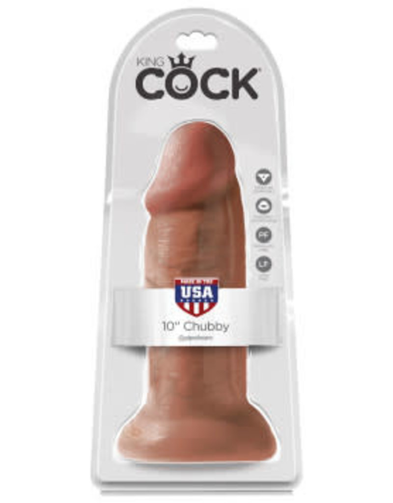 Pipedream King Cock 10" Chubby - Tan