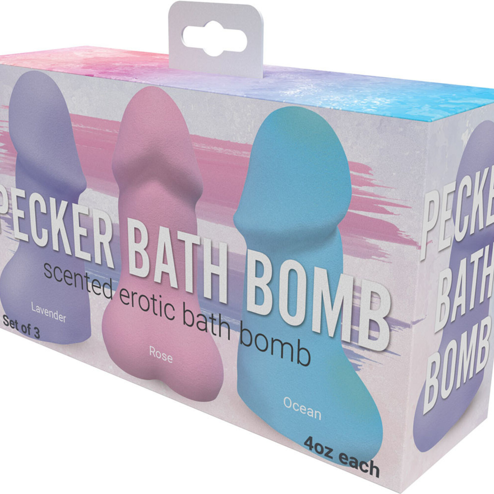 HOTT PRODUCTS Pecker Bath Bombs 3 Pk