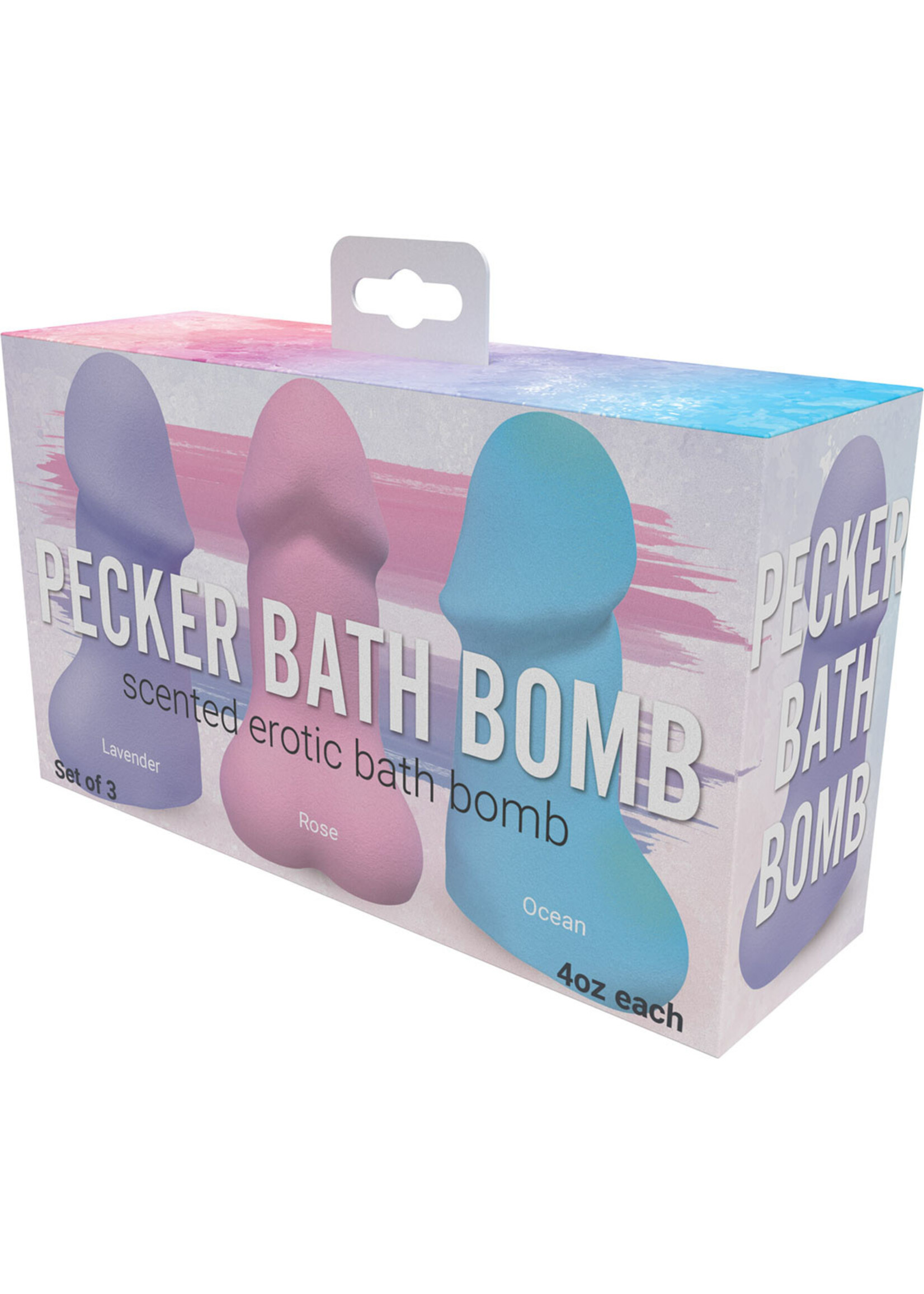 HOTT PRODUCTS Pecker Bath Bombs 3 Pk