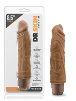 Blush Novelties Dr. Skin - Cock Vibe 10 - 8.5 Inch Vibrating Cock - Mocha