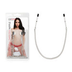 Lux Fetish Adjustable Tweezer Nipple Clips With Chain