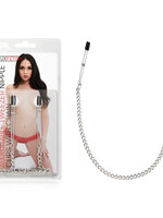 Lux Fetish Adjustable Tweezer Nipple Clips With Chain