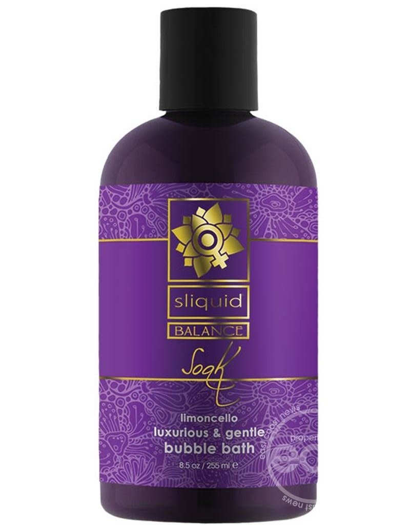 Sliquid Sliquid Soak a Luxurious and Gentle Bubble Bath Limoncello 8.5 Oz