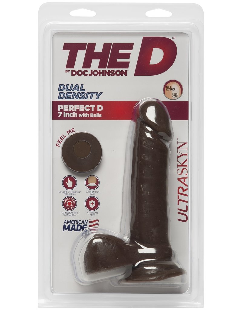 Doc Johnson The D - Perfect D 7" - Chocolate