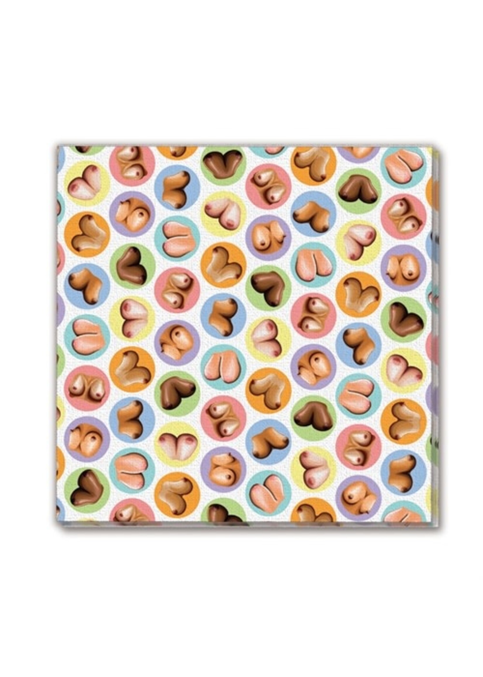 Little Genie Mini Boobs Napkins 8 Pack