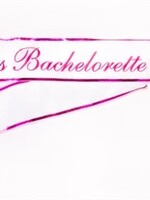Little Genie Miss Bachelorette Sash - White