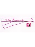 Little Genie Miss Bachelorette Sash - White