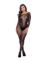 Lovehoney Fifty Shades Fifty Shades of Grey Captivate Body Stocking - Black One Size