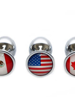Touch of Fur Small Stainless Steel Flag Plug
