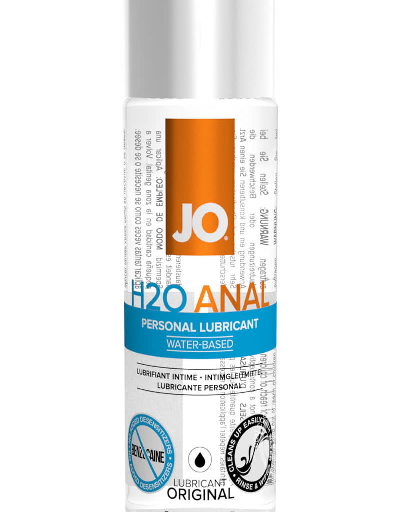 System Jo Jo H2O Anal Water Based Lubricant 2.5 Ounce
