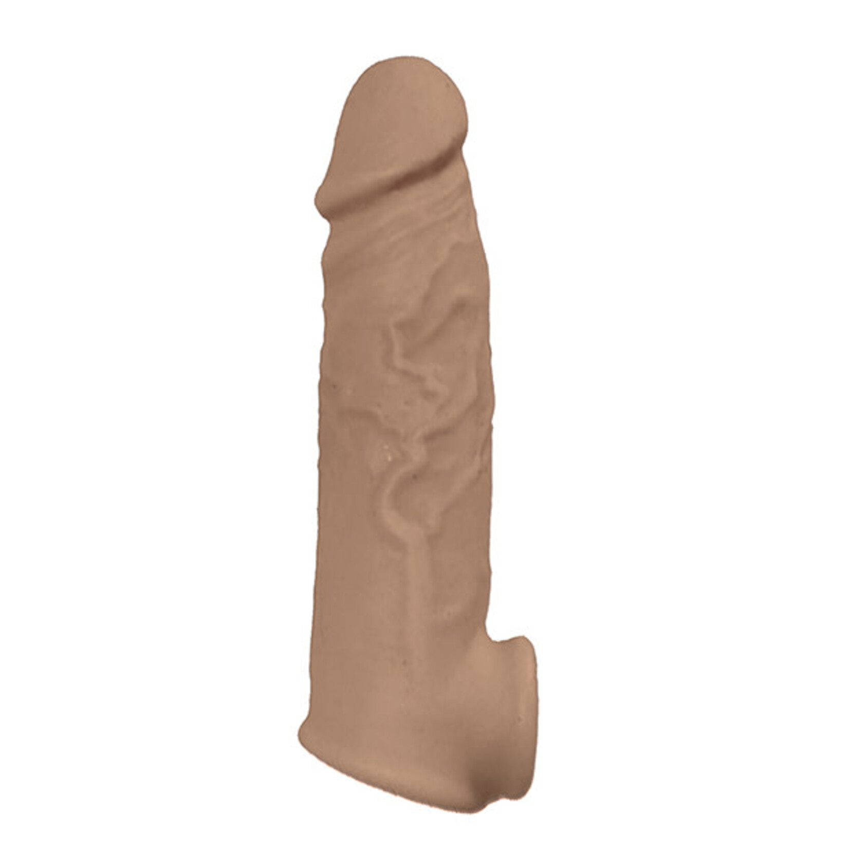 NassToys Natural Realskin Vibrating Penis Xtender - Brown