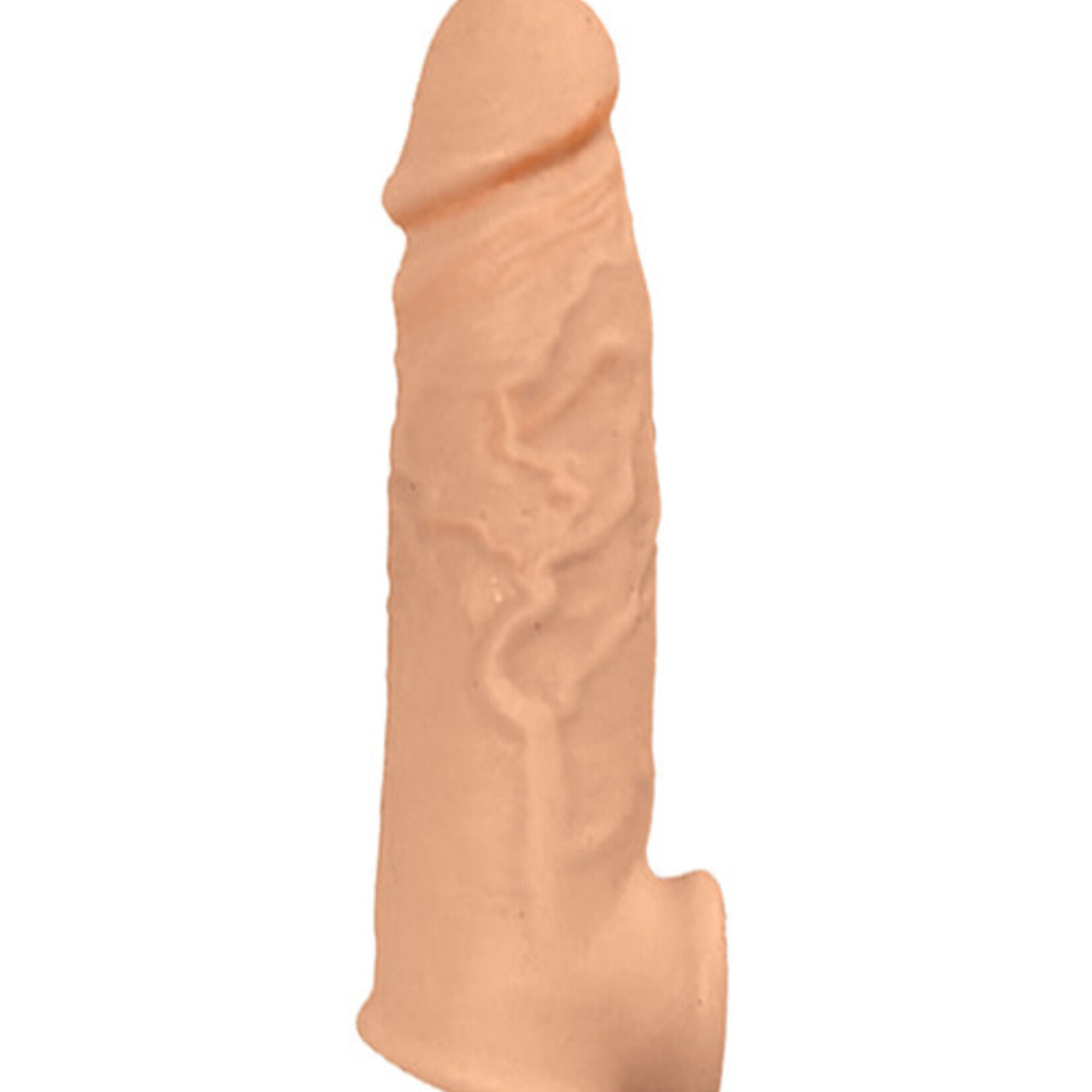 NassToys Natural Realskin Vibrating Penis Xtender - White