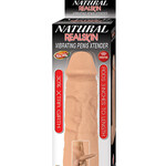 NassToys Natural Realskin Vibrating Penis Xtender - White