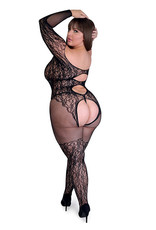 Lovehoney Fifty Shades Fifty Shades of Grey Captivate Body Stocking - Black One Size Queen