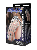 Blue Line Men Blue Line Prisoner Cock Cage - Silver